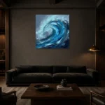 Premium Wall Art Kare Html Edition – SEEWALL2606045 shown in a warm modern interior