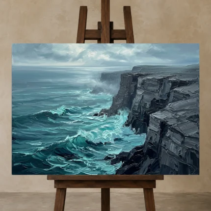 Premium Wall Art Yatay Html Edition – SEEWALL2606047 displayed on a studio easel