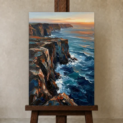 Premium Wall Art Dikey Html Edition – SEEWALL2606049 displayed on a studio easel
