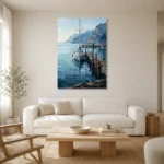 Premium Wall Art Dikey Html Edition – SEEWALL2606050 styled in a refined neutral interior