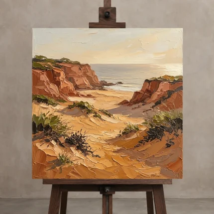 Premium Wall Art Kare Html Edition – SEEWALL2606052 displayed on a studio easel