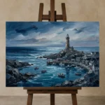 Premium Wall Art Yatay Html Edition – SEEWALL2606057 displayed on a studio easel