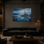 Premium Wall Art Yatay Html Edition – SEEWALL2606057 shown in a warm modern interior