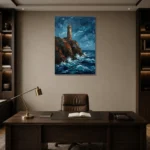 Premium Wall Art Dikey Html Edition – SEEWALL2606059 displayed in a contemporary gallery-inspired room