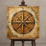 Premium Wall Art Kare Html Edition – SEEWALL2606061 displayed on a studio easel