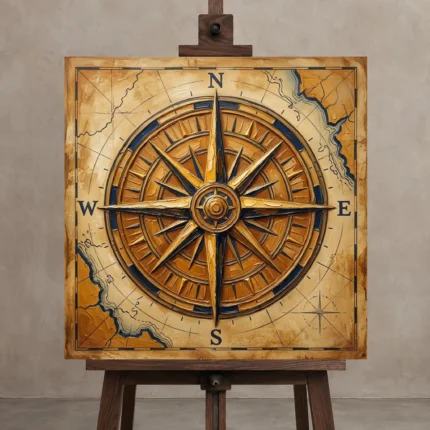Premium Wall Art Kare Html Edition – SEEWALL2606061 displayed on a studio easel