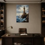 Premium Wall Art Dikey Html Edition – SEEWALL2606069 displayed in a contemporary gallery-inspired room