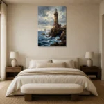 Premium Wall Art Dikey Html Edition – SEEWALL2606069 showcased in an elegant minimalist interior
