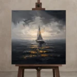 Premium Wall Art Kare Html Edition – SEEWALL2606071 displayed on a studio easel
