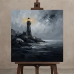 Premium Wall Art Kare Html Edition – SEEWALL2606072 displayed on a studio easel