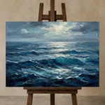 Premium Wall Art Yatay Html Edition – SEEWALL2606073 displayed on a studio easel