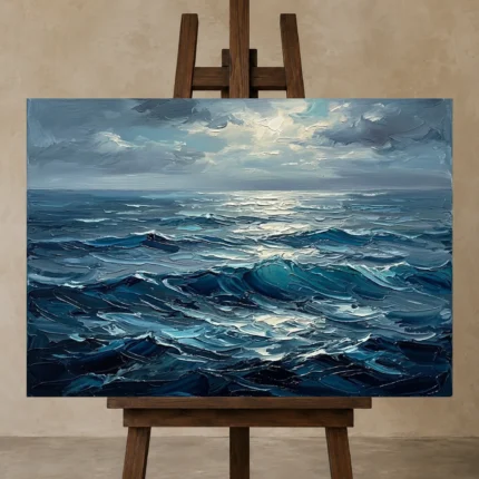 Premium Wall Art Yatay Html Edition – SEEWALL2606073 displayed on a studio easel