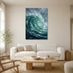 Premium Wall Art Dikey Html Edition – SEEWALL2606076 styled in a refined neutral interior
