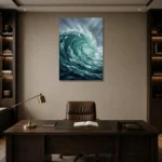 Premium Wall Art Dikey Html Edition – SEEWALL2606076 displayed in a contemporary gallery-inspired room
