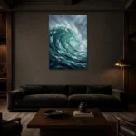 Premium Wall Art Dikey Html Edition – SEEWALL2606076 shown in a warm modern interior