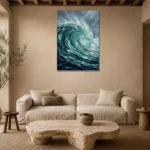 Premium Wall Art Dikey Html Edition – SEEWALL2606076 presented in a sophisticated home setting