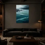 Premium Wall Art Dikey Html Edition – SEEWALL2606077 shown in a warm modern interior