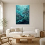 Premium Wall Art Dikey Html Edition – SEEWALL2606078 styled in a refined neutral interior