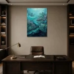 Premium Wall Art Dikey Html Edition – SEEWALL2606078 displayed in a contemporary gallery-inspired room