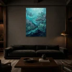 Premium Wall Art Dikey Html Edition – SEEWALL2606078 shown in a warm modern interior