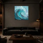 Premium Wall Art Kare Html Edition – SEEWALL2606079 shown in a warm modern interior