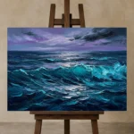 Premium Wall Art Yatay Html Edition – SEEWALL2606082 displayed on a studio easel