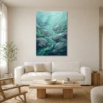 Premium Wall Art Dikey Html Edition – SEEWALL2606086 styled in a refined neutral interior