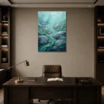 Premium Wall Art Dikey Html Edition – SEEWALL2606086 displayed in a contemporary gallery-inspired room