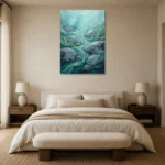Premium Wall Art Dikey Html Edition – SEEWALL2606086 showcased in an elegant minimalist interior