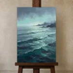 Premium Wall Art Dikey Html Edition – SEEWALL2606087 displayed on a studio easel