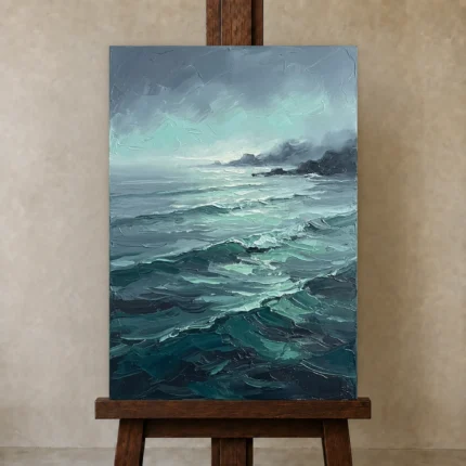 Premium Wall Art Dikey Html Edition – SEEWALL2606087 displayed on a studio easel