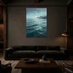 Premium Wall Art Dikey Html Edition – SEEWALL2606087 shown in a warm modern interior