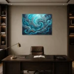 Premium Wall Art Yatay Html Edition – SEEWALL2606092 displayed in a contemporary gallery-inspired room