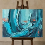 Premium Wall Art Yatay Html Edition – SEEWALL2606093 displayed on a studio easel