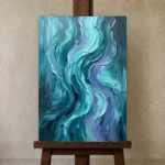 Premium Wall Art Dikey Html Edition – SEEWALL2606094 displayed on a studio easel