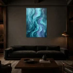Premium Wall Art Dikey Html Edition – SEEWALL2606094 shown in a warm modern interior