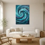 Premium Wall Art Dikey Html Edition – SEEWALL2606096 styled in a refined neutral interior