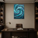 Premium Wall Art Dikey Html Edition – SEEWALL2606096 displayed in a contemporary gallery-inspired room