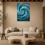 Premium Wall Art Dikey Html Edition – SEEWALL2606096 presented in a sophisticated home setting