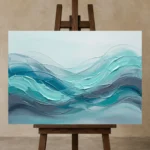 Premium Wall Art Yatay Html Edition – SEEWALL2606100 displayed on a studio easel