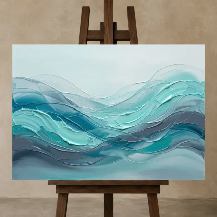 Premium Wall Art Yatay Html Edition – SEEWALL2606100 displayed on a studio easel