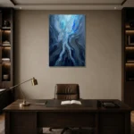 Premium Wall Art Dikey Html Edition – SEEWALL2606103 displayed in a contemporary gallery-inspired room