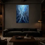 Premium Wall Art Dikey Html Edition – SEEWALL2606103 shown in a warm modern interior