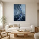 Premium Wall Art Dikey Html Edition – SEEWALL2606105 styled in a refined neutral interior