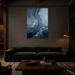 Premium Wall Art Dikey Html Edition – SEEWALL2606105 shown in a warm modern interior