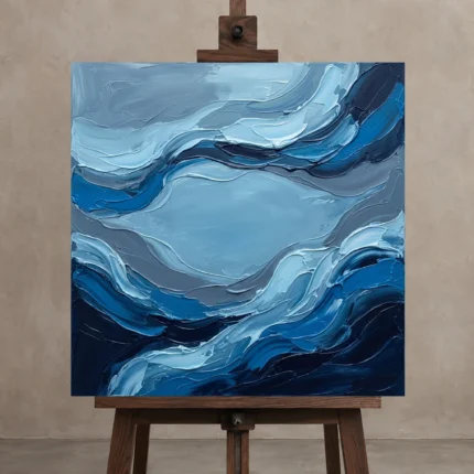 Premium Wall Art Kare Html Edition – SEEWALL2606106 displayed on a studio easel