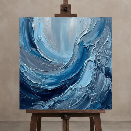 Premium Wall Art Kare Html Edition – SEEWALL2606107 displayed on a studio easel