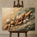 Premium Wall Art Yatay Html Edition – SEEWALL2606110 displayed on a studio easel
