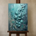 Premium Wall Art Dikey Html Edition – SEEWALL2606113 displayed on a studio easel