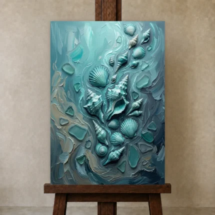 Premium Wall Art Dikey Html Edition – SEEWALL2606113 displayed on a studio easel